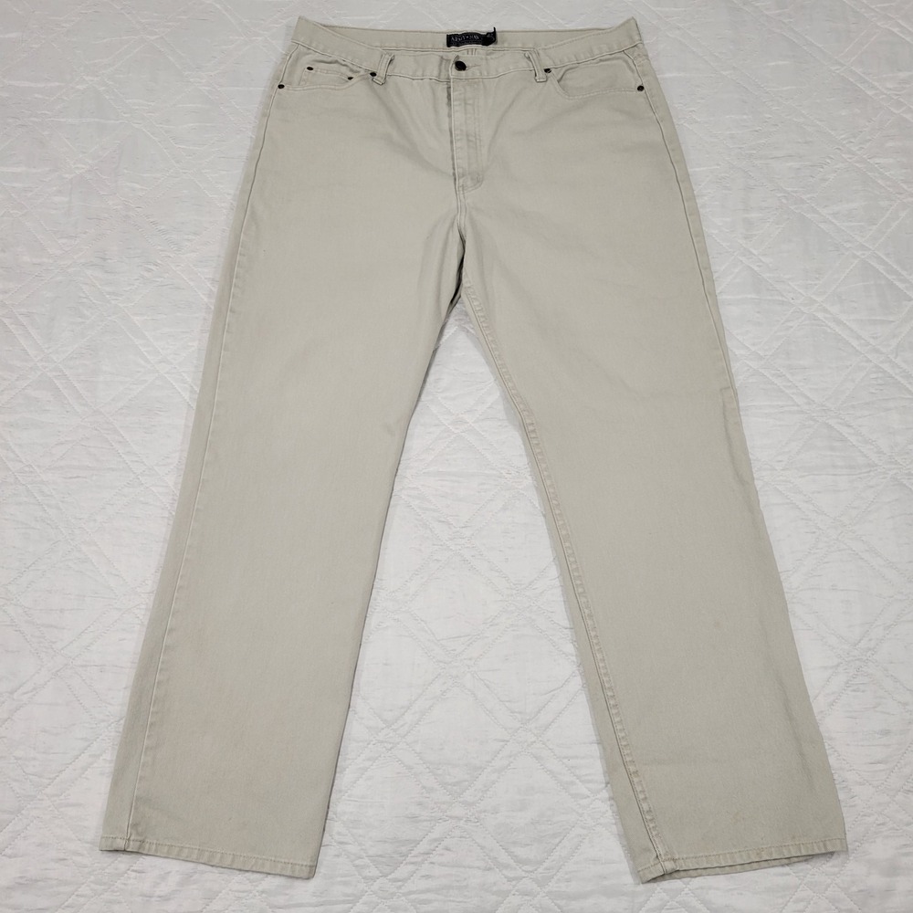 Army Navy beige chino pants men's 42X32